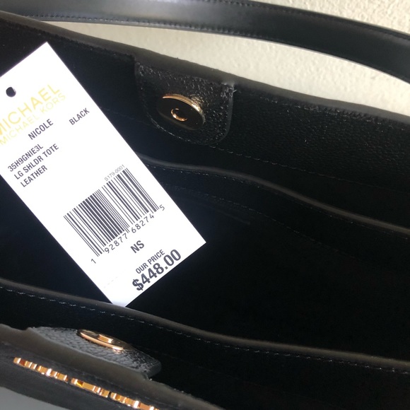 Michael Kors Black Leather Purse - Picture 13 of 13